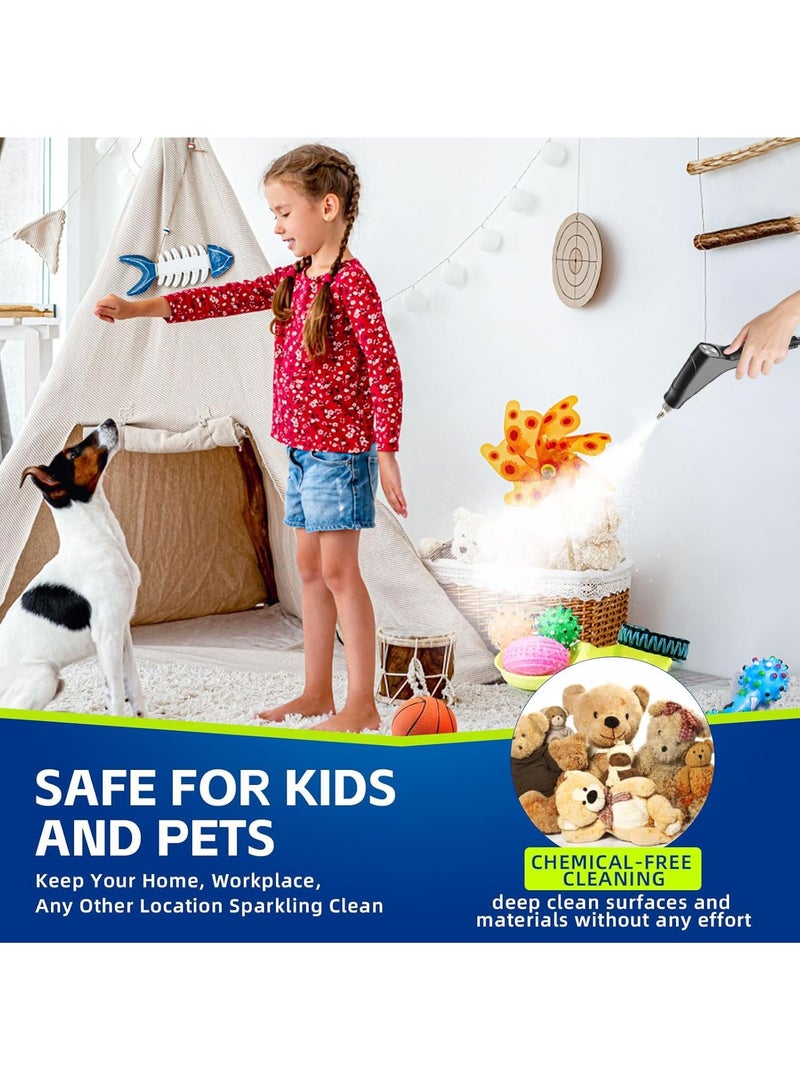 ايتي لايف منظف بخاري، بخار مضغوط 4.5 بار لتنظيف، بخار متعدد الأغراض للمنزل، منظف بخاري محمول باليد، مع 6 ملحقات، منظف بخاري للسيارات، منظف بخاري محمول للمطبخ، الحمام، والبلاط - Image 4